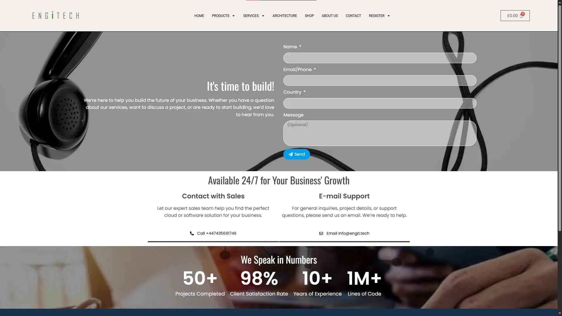 Engitech Website Design - Slide 3